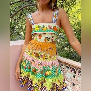 Fruit/floral sundress M